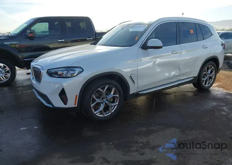 2022 BMW X3 Sdrive30I z USA, uszkodzony, nr VIN 5UX43DP0XN9M44011
